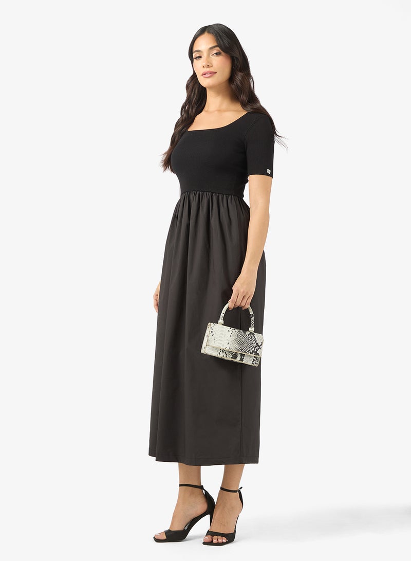 BCBG Knit A-line Maxi Dress - Image 4
