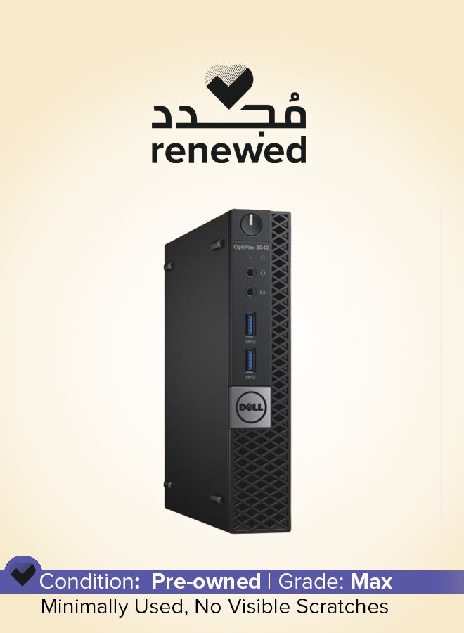 DELL Renewed - Optiplex 3040 Micro Form Factor MFF Tiny Mini Desktop,i5-6500T/10 Core/6th Gen/8 GB RAM/256GB SSD/Windows 10 Pro Black - Image 1