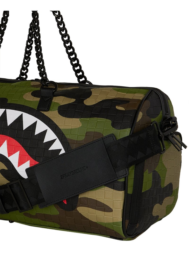 SPRAYGROUND SG WOODLAND CAMO CHECK CHAIN DUFFLE - Image 5