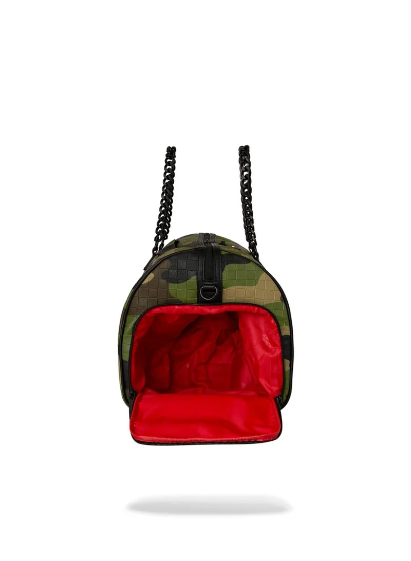 SPRAYGROUND  SG WOODLAND CAMO CHECK CHAIN DUFFLE  | Best Price UAE