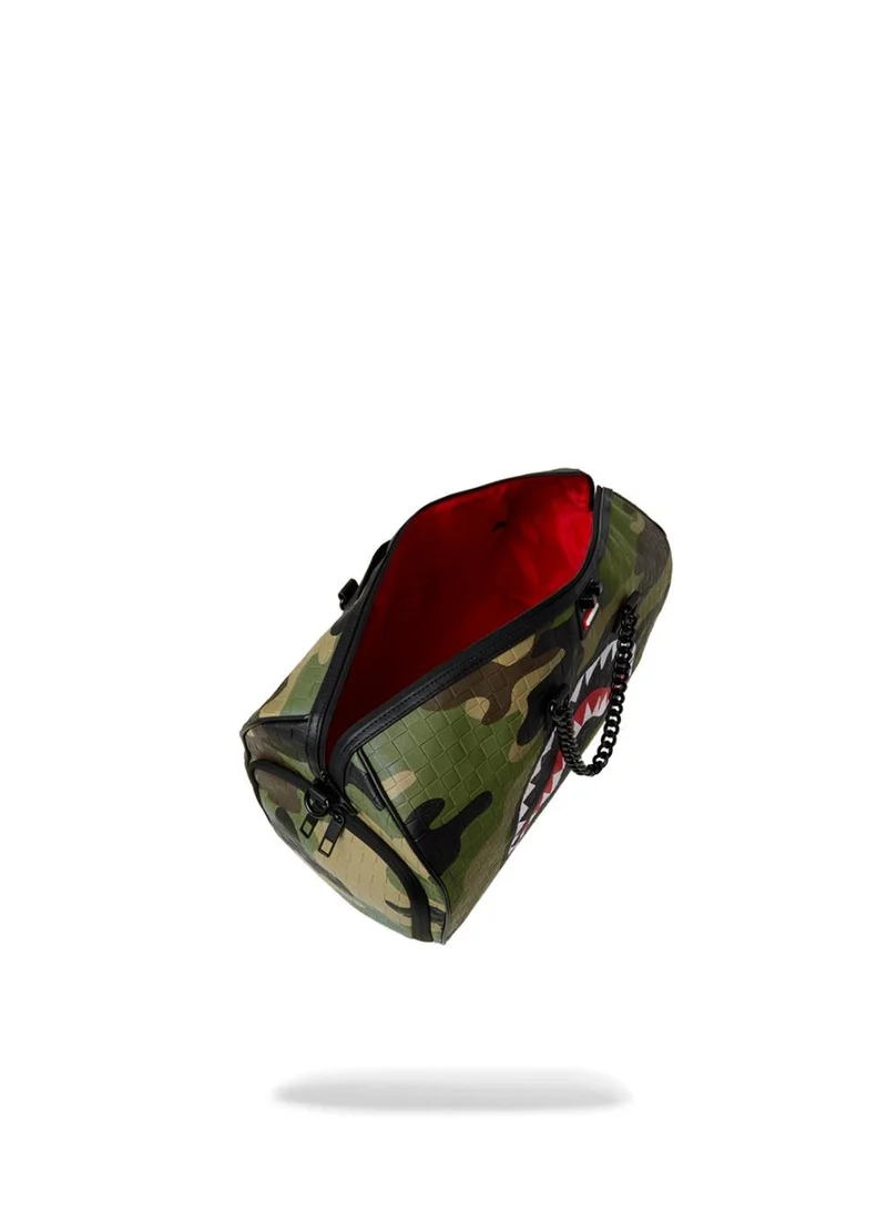 SPRAYGROUND  SG WOODLAND CAMO CHECK CHAIN DUFFLE  | Best Price UAE