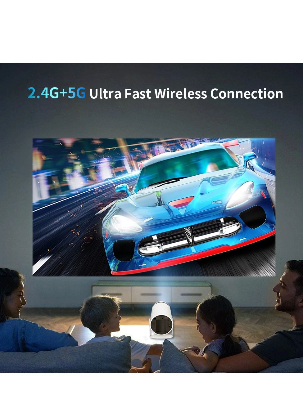 Portable Projector Pocket 5G WIFI Android11.0 Support 130 Inches Home Theater Full HD for Indoor Outdoor Home Birthday Gift Compatible with TV Stick/HDMI/USB/PS5/iOS/PS4 image 11
