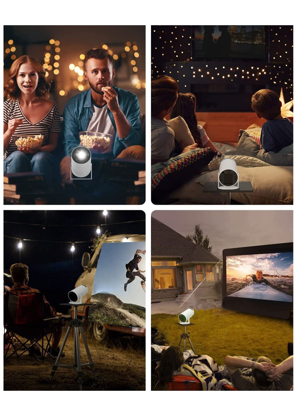 Portable Projector Pocket 5G WIFI Android11.0 Support 130 Inches Home Theater Full HD for Indoor Outdoor Home Birthday Gift Compatible with TV Stick/HDMI/USB/PS5/iOS/PS4 image 6