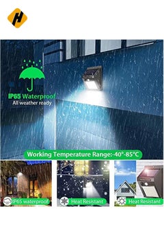 HuHa Solar Wall Lights Outdoor, iToncs Waterproof Super Bright Solar Motion Sensor Security Lights Wireless Solar Powered Light for Garden  - Image 4
