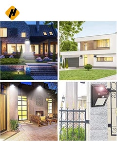 HuHa Solar Wall Lights Outdoor, iToncs Waterproof Super Bright Solar Motion Sensor Security Lights Wireless Solar Powered Light for Garden  - Image 5