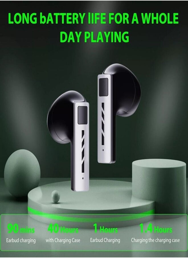 BLACK SHARK - True Wireless Bluetooth Earbuds T11 With Low Latency Mode, Slide Cover with "SHING" Sound, RGB Lightning, 30 Hours Battery Life and ENC Call Noise Reduction - Grey - Image 1