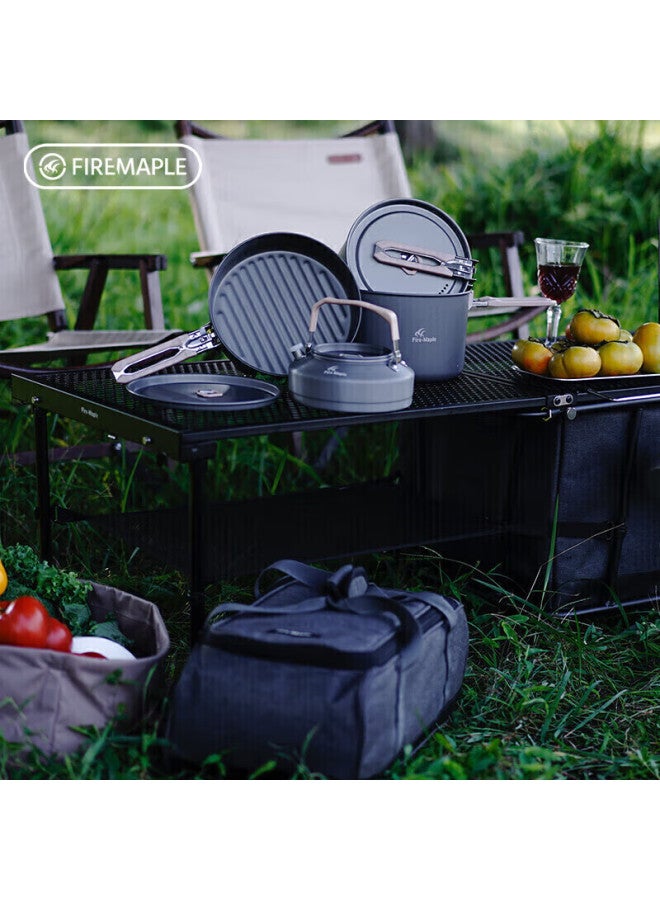 Fire-maple Feast Special Edition 4-piece Pot Set With Large Storage Bag, Stove Head, Self-driving Camping, Outdoor Camping Complete Equipment - Image 3