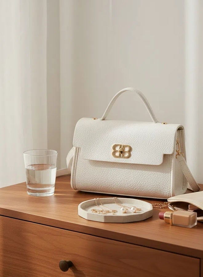 بليه روان شنطة نسائية فاخرة شنطة كتف وكروس بجلد فاخر تصميم راقٍ للدوام والعمل والخروج اليومي مع حزام قابل للتعديل - Image 1