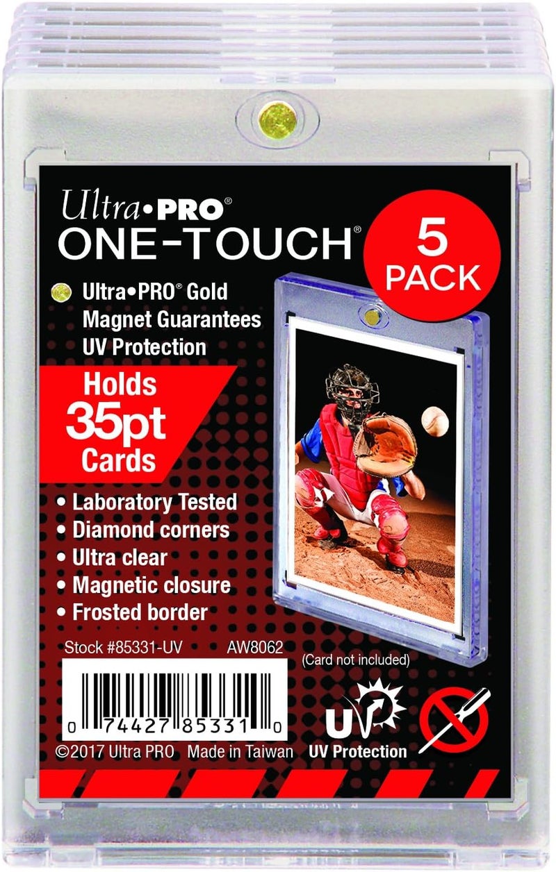 Ultra PRO 35-Point ONE-Touch Magnetic Trading Card Holder - Pack of 5 - Image 1