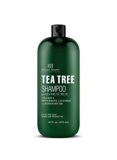 Botanic Hearth Tea Tree Shampoo, Vitamin C, Peppermint, Lavender and Rosemary Oil, Fights Dandruff and Dry Scalp, 16 fl oz  - Image 1