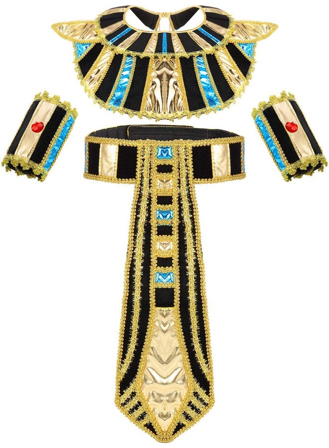 SATINIOR Egyptian Costume Accessory Includes Egyptian Belt Egyptian Collar Wristbands, Multicoloured, Medium - Image 1