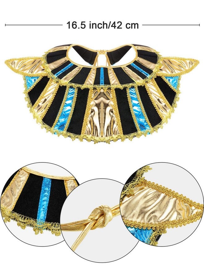 SATINIOR Egyptian Costume Accessory Includes Egyptian Belt Egyptian Collar Wristbands, Multicoloured, Medium - Image 3