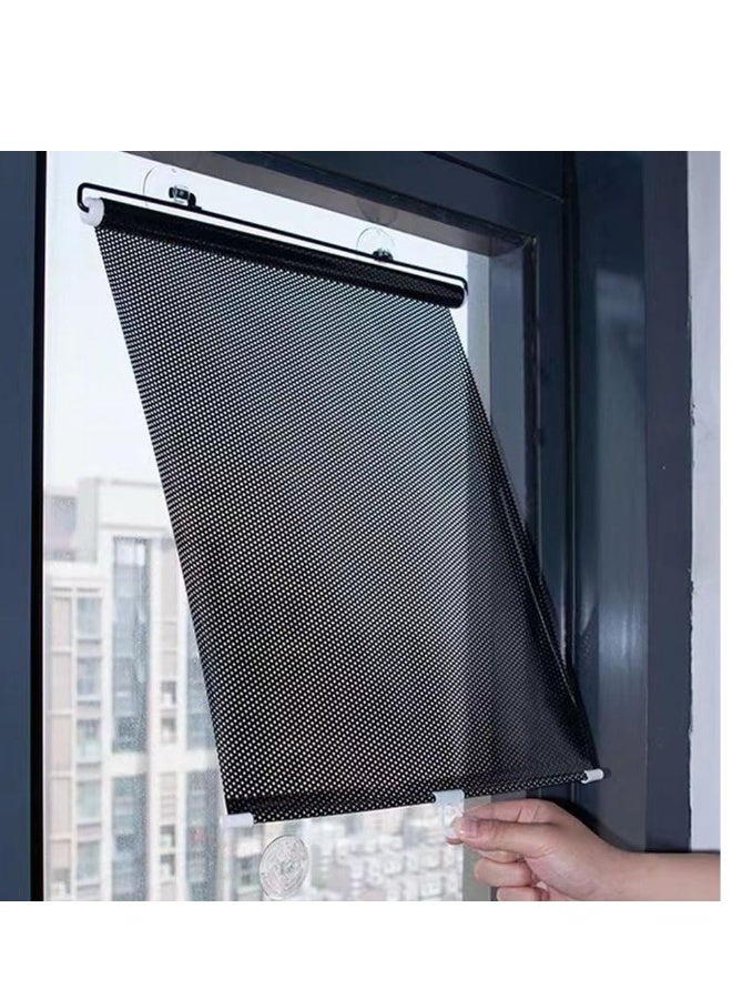 Blackout Blind Shade with Suction Cups One Piece Sun Blocking Curtain Light Filtering Room Darkening Window Cover Portable Window Shade for Home Bedroom 22.8 by 49 Inches - Image 5