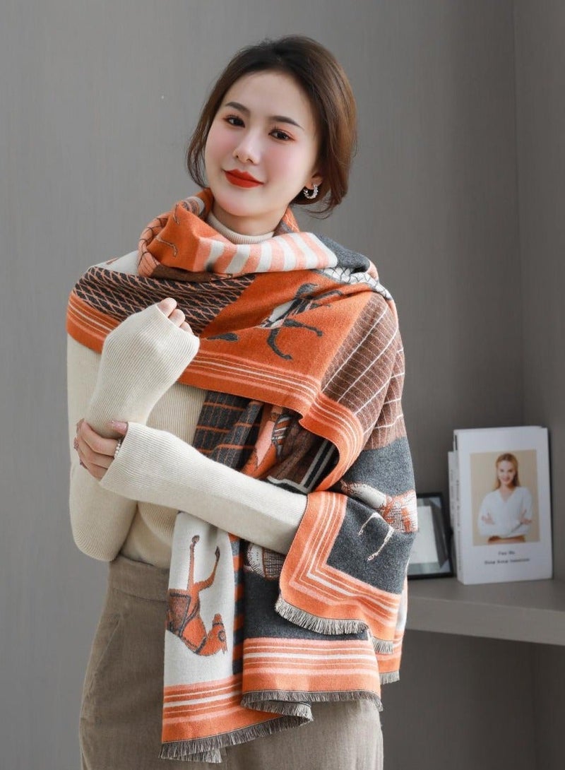 شابية وشاح حريري من الباشمينا للنساء - شال أنيق لفساتين السهرة، وعباءة بونشو - إكسسوار ناعم وفاخر للمناسبات الرسمية - Image 3