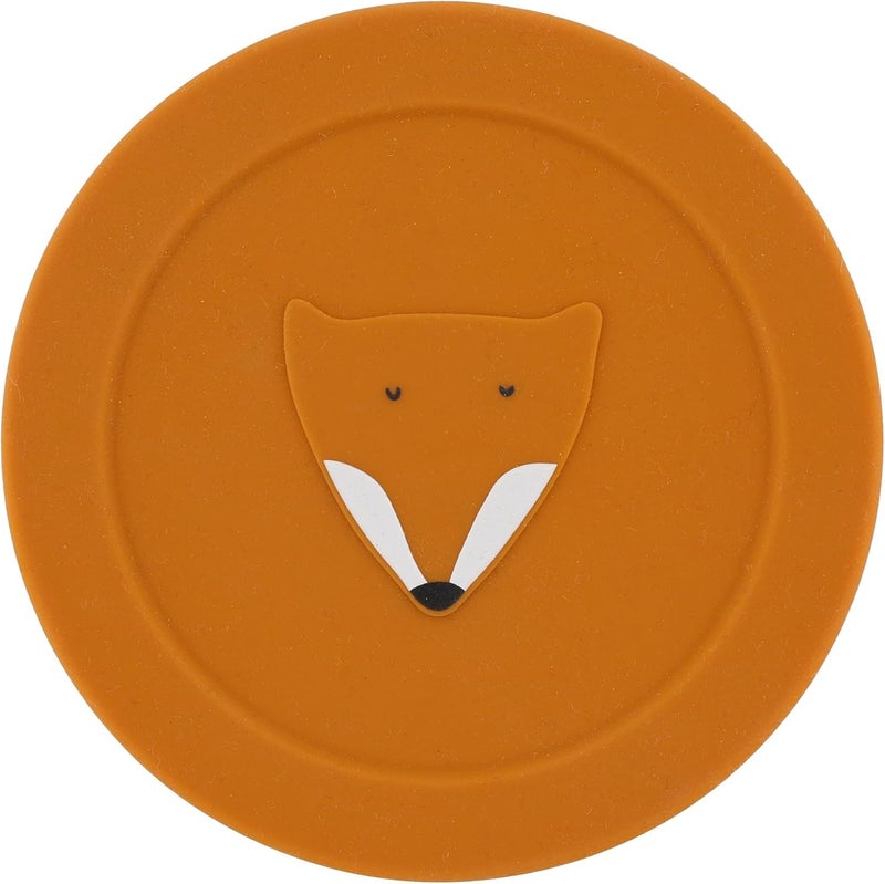 Trixie Mr Fox Silicone Snack Cup with Lid - Orange - Image 1
