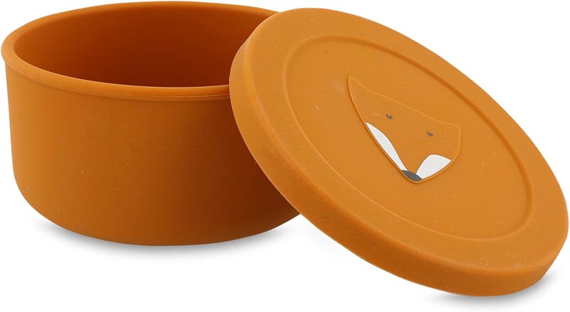 Trixie Mr Fox Silicone Snack Cup with Lid - Orange - Image 3