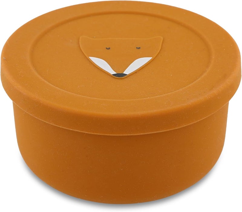 Trixie Mr Fox Silicone Snack Cup with Lid - Orange - Image 4