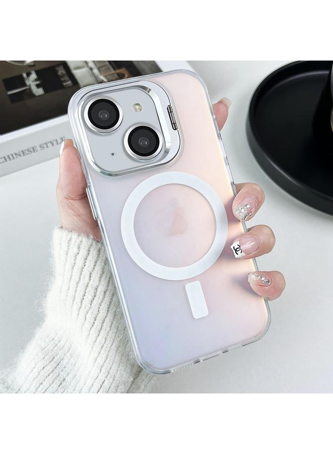 S-TOP Case For iPhone 14 Lens Holder MagSafe PC Hybrid TPU Phone Case - Image 1