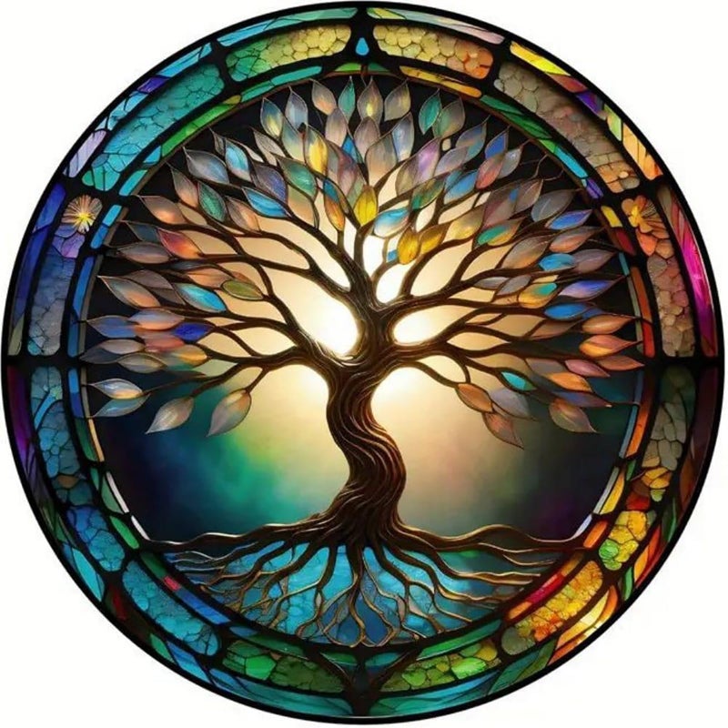KINPLUB Tree of Life Diamond Painting Kits for Adults Beginners DIY Full Round Drill 5D Diamond Art Kits Paint with Diamonds Dots Gem Art Home Wall Decor 12 x 12 Inch