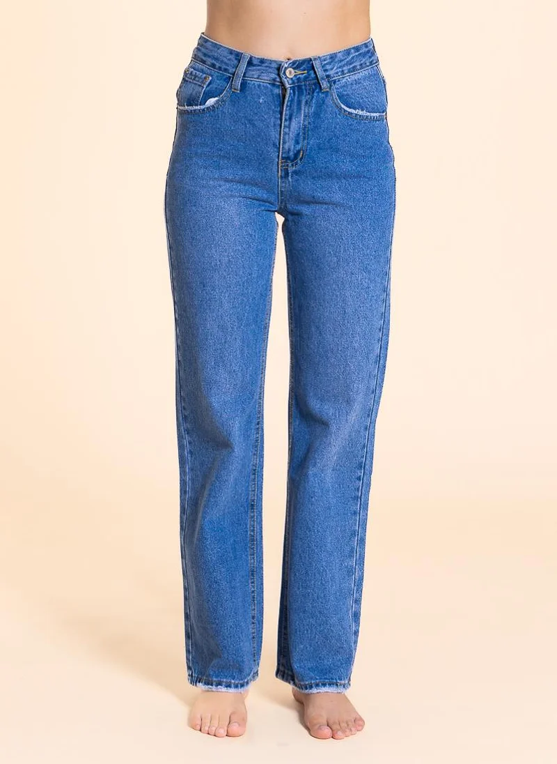 SHAPES DETAILED HIGH-RISE STRAIGHT FIT JEANS