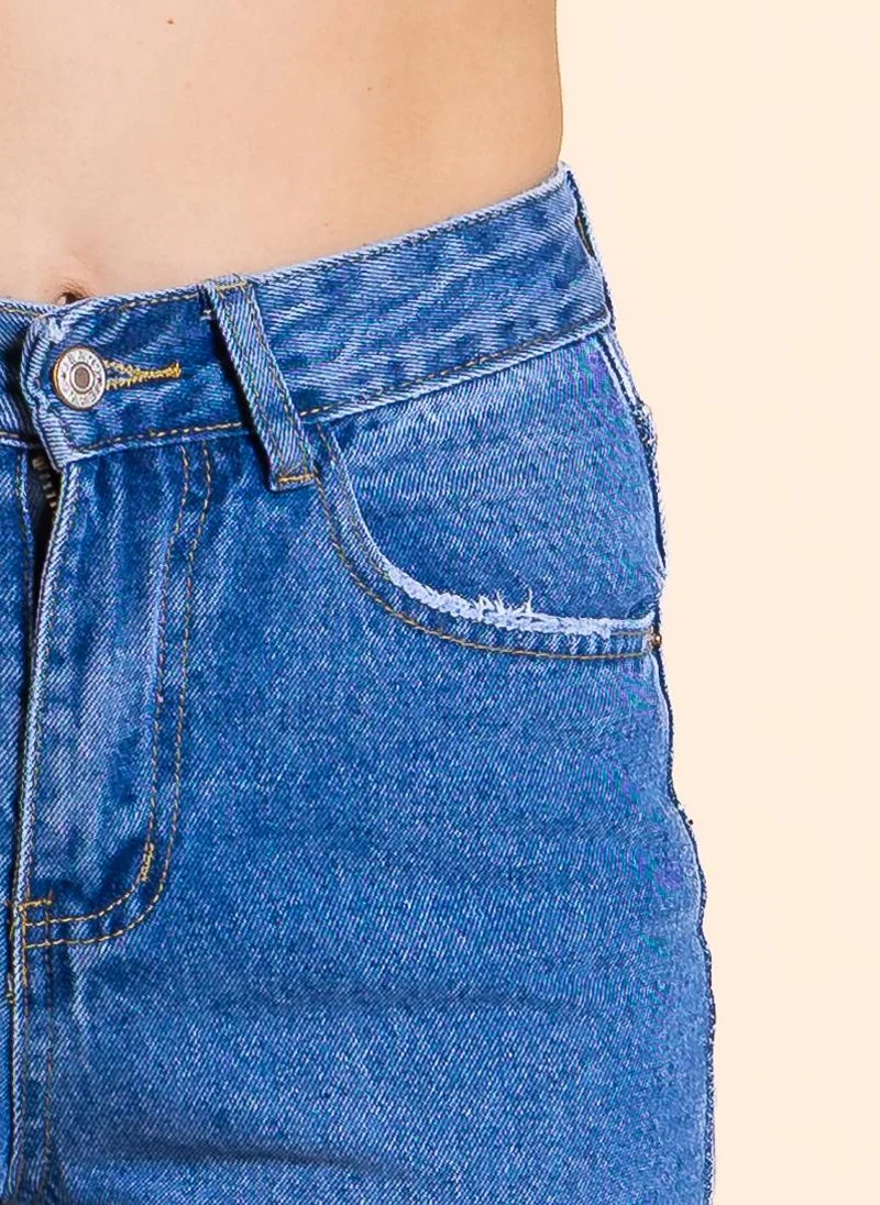 SHAPES DETAILED HIGH-RISE STRAIGHT FIT JEANS