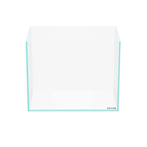 LANDEN 30N 3.2 Gallon Nano Rimless Low Iron Aquarium Tank, W11.8×D7.5×H9.4 in(30x19x24cm) 5mm Thickness with Nano Foam Leveling Mat Included - Image 1