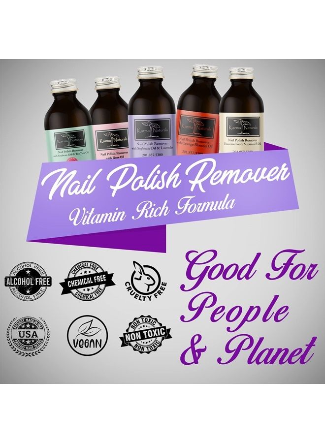 Karma Organic Nail Polish Remover with Soybean Oil and Lavender - Non Toxic, Vegan, Cruelty Free, Acetone Free – Nails Strengthener for Fingernails – 4 fl. Oz. - Image 5