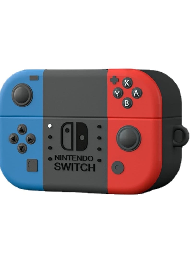 Silicone Case for Sony WF-1000XM4, Cartoon Game Shockproof Full Body Protective Cover with Keychain, Protective Case for WF-1000XM4 Charging Box (Black) - Image 1