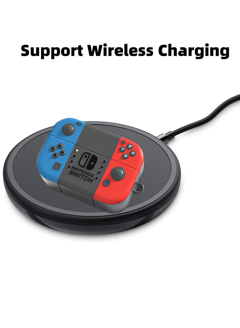 Silicone Case for Sony WF-1000XM4, Cartoon Game Shockproof Full Body Protective Cover with Keychain, Protective Case for WF-1000XM4 Charging Box (Black) - Image 4