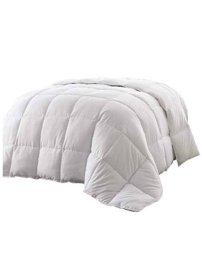 Solid Microfibre Duvet Fillers Microfiber White 240x260cm - Image 1
