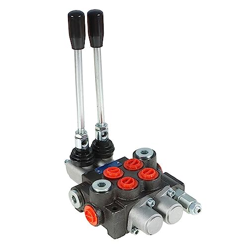 findmall 2 Spool 11GPM 3625PSI Hydraulic Directional Control Valve, SAE Ports Double Acting Valve for Small Tractors, Tractors, Loaders, Log Splitter - Image 1