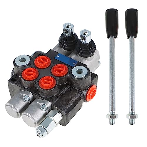 findmall 2 Spool 11GPM 3625PSI Hydraulic Directional Control Valve, SAE Ports Double Acting Valve for Small Tractors, Tractors, Loaders, Log Splitter - Image 2