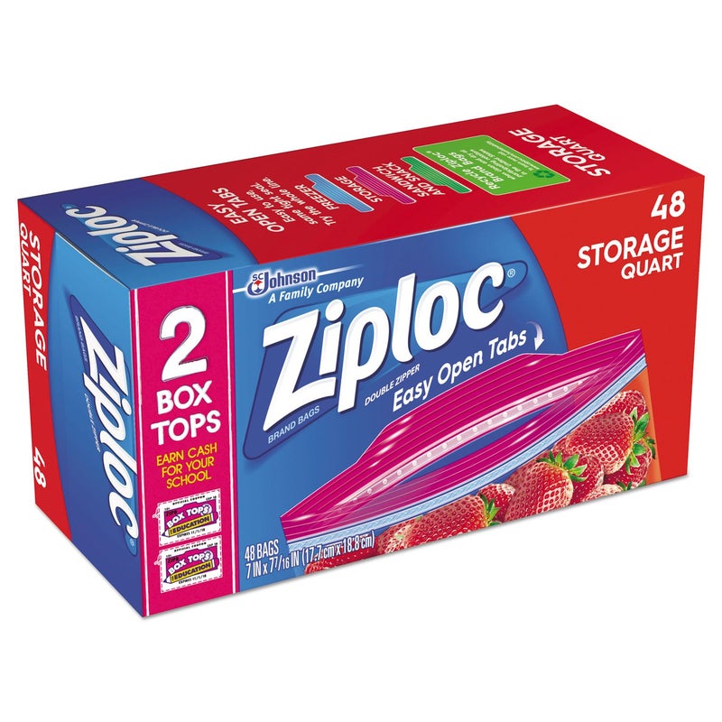 Ziploc Easy Open, Storage Quart 48 Count - Image 2