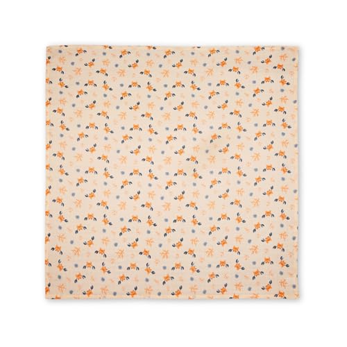 VAYA LY'L-Sun 100% Cotton Baby Swaddle Blanket – Ultra-Soft & Breathable Swaddle Wrap for Newborns, Lightweight Receiving Blanket, Must-Have New Born Baby Essentials, Color - Happy Crab - Image 1