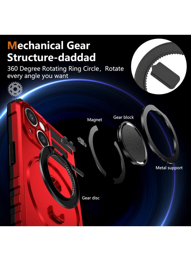 S-TOP Case For iPhone 14 Plus Rotating Magnetic Holder Phone Case - Image 5