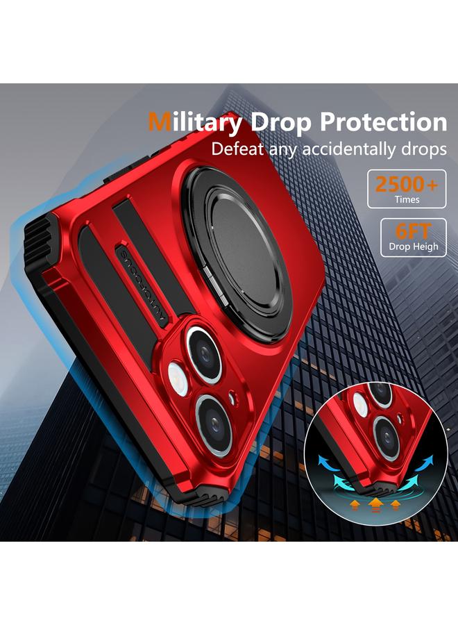 S-TOP Case For iPhone 14 Plus Rotating Magnetic Holder Phone Case - Image 3