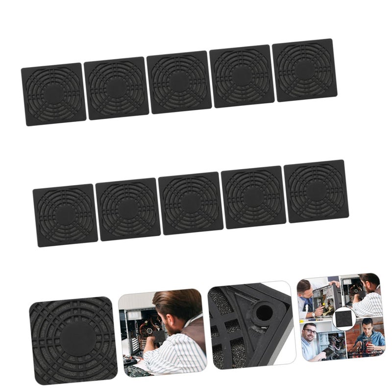 10 Pcs PC Case Fan Mesh Easy Install High Performance Airflow Filter - Image 4