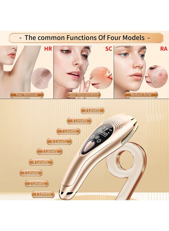 DOMUIK The 3-in-1 Home Laser Hair Removal IPL Device is Suitable for Permanent Painless Hair Removal on the Face, Back, Legs, Arms, Armpits and Bikini Line for Hair Removal, Skin Rejuvenation, Spot and Fine Acne Elimination  - Image 3