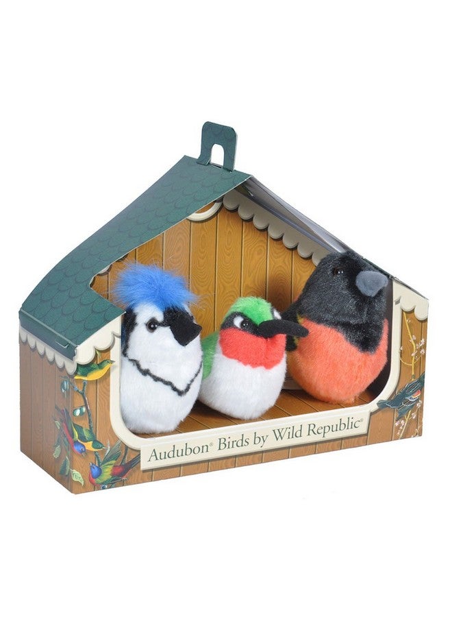 Wild Republic Audubon Birds Collection with Authentic Bird Sounds, Hummingbird, Blue Jay and Baltimore Oriole, Bird Toys for Kids and bird watchers, 5" - Image 1