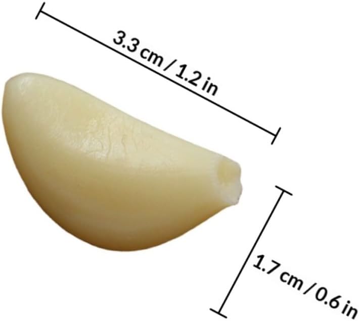 ABOOFAN 10pcs Artificial Garlic Cloves Simulation Garlic Decor Kitchen Photography Props Household Vegetable Ornament for Recognition and Home Display - Image 2