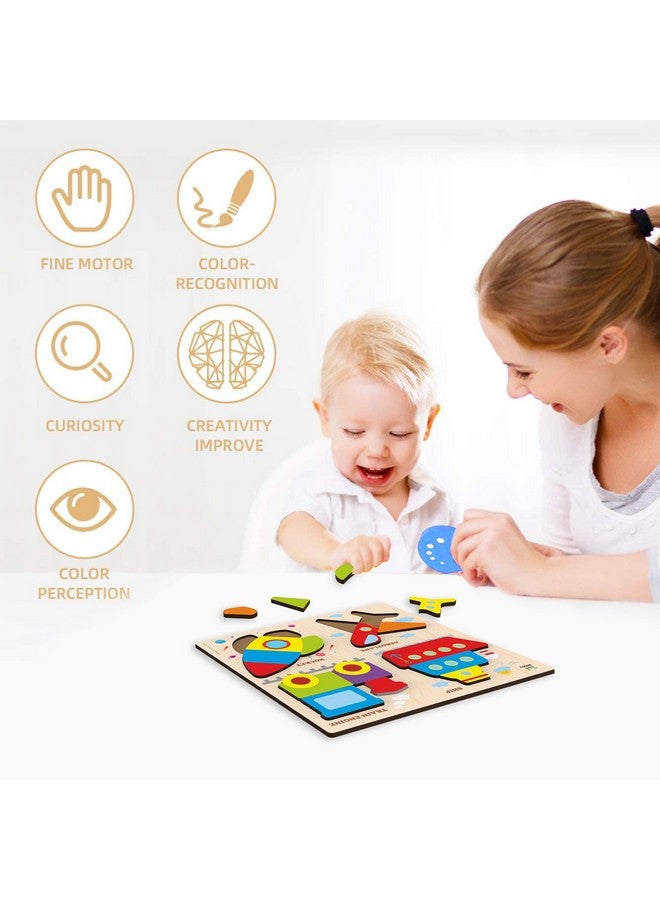 Webby Transport Wooden Puzzle | Baby Puzzle for 2-4 Years Old Toddlers | Learning Puzzle Toys for Pre School and Montessori Kids - Image 5