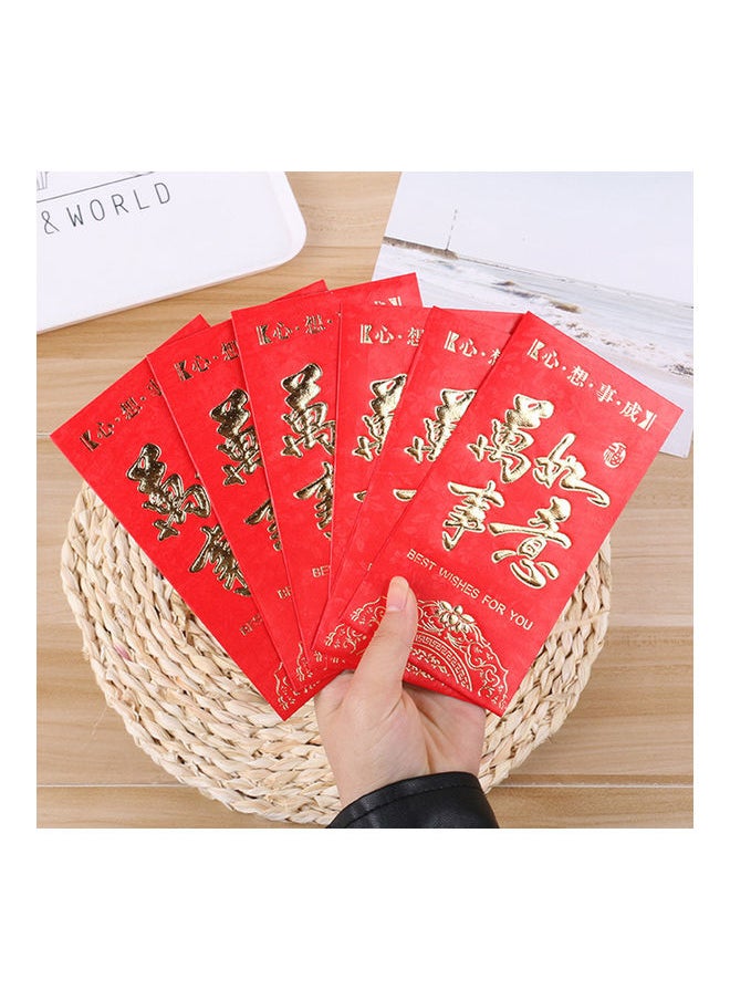 6-Piece Chinese New Year Paper Red Envelopes  - Image 2