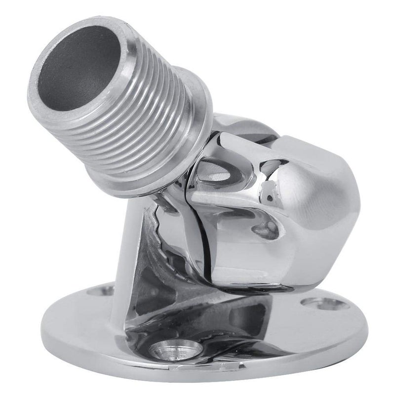 Thincol Marine VHF Antenna Mount 316 Stainless Steel Ratchet Antenna Base 180 Degree Adjustable Antenna Bracket for Boats and RV - Image 2