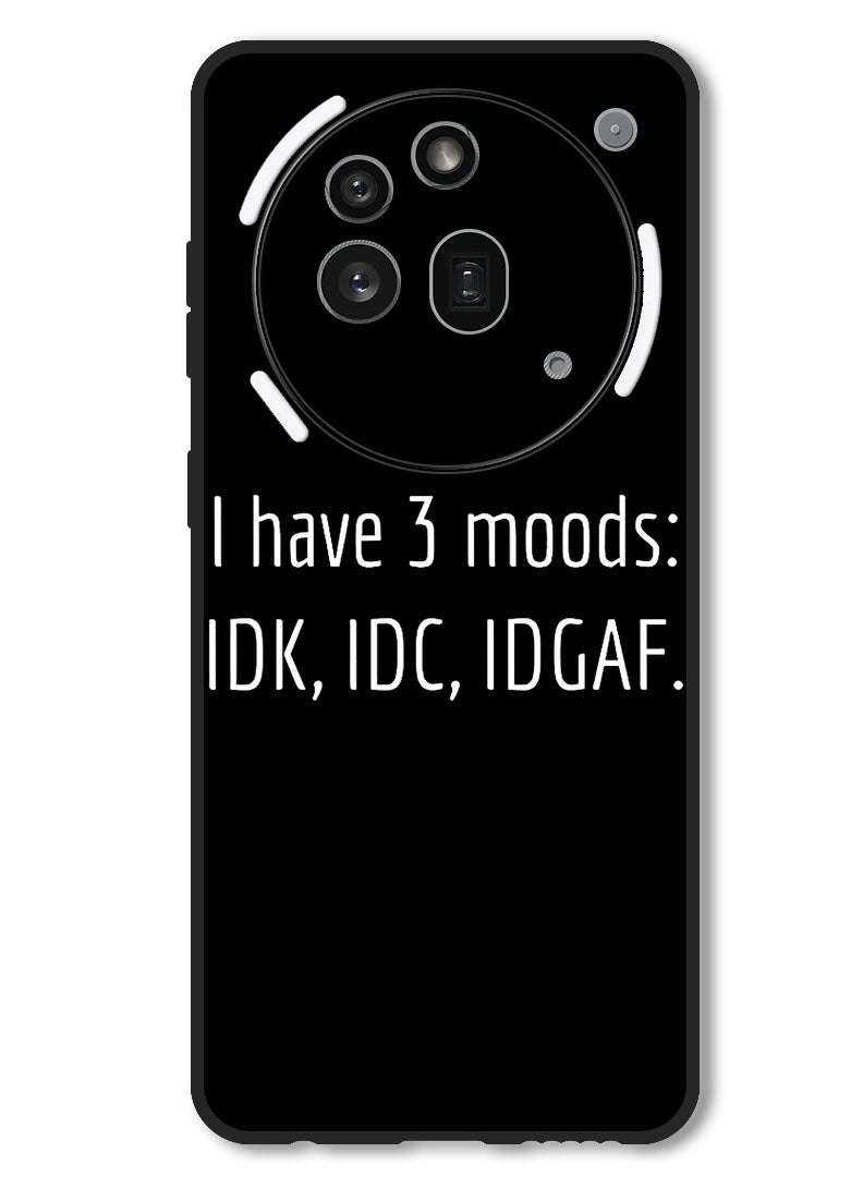 Theodor Case Compatible with Nothing Phone 3a Pro Protection Shockproof Bumper Cover i have 3 Moods - Image 1