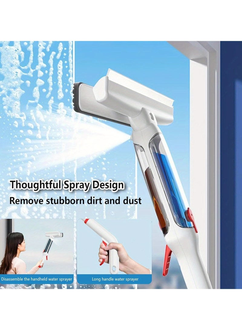 AROAQ Extra Long 189.99cm Spray Window Cleaner with Dual Control High Rise Glass Cleaning Tool, Water Efficient, Multi Function Wiper for Home Use - Image 1