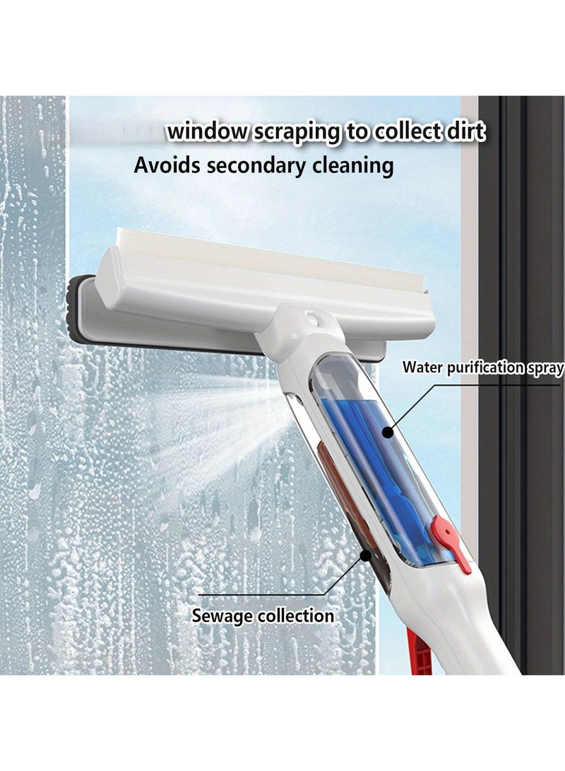 AROAQ Extra Long 189.99cm Spray Window Cleaner with Dual Control High Rise Glass Cleaning Tool, Water Efficient, Multi Function Wiper for Home Use - Image 2
