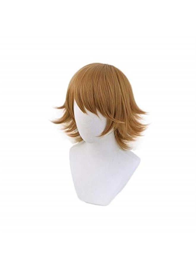 PWEINCY Chihiro Fujisaki Cosplay Wig 12 Inch Short Layered Brown Hair - Image 3