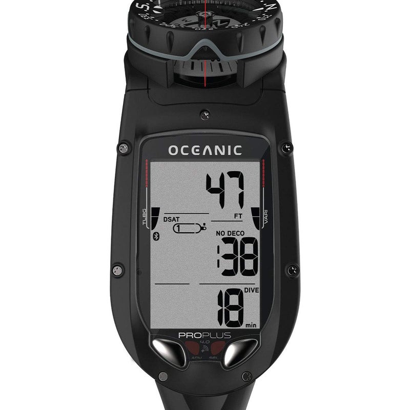 OCEANIC Pro Plus 40 Dive Computer  Large Display Easy to Read  Includes Compass  Connect to DiverLog App on Your Smartphone  Optional Quick Disconnect Attachment  Console NH