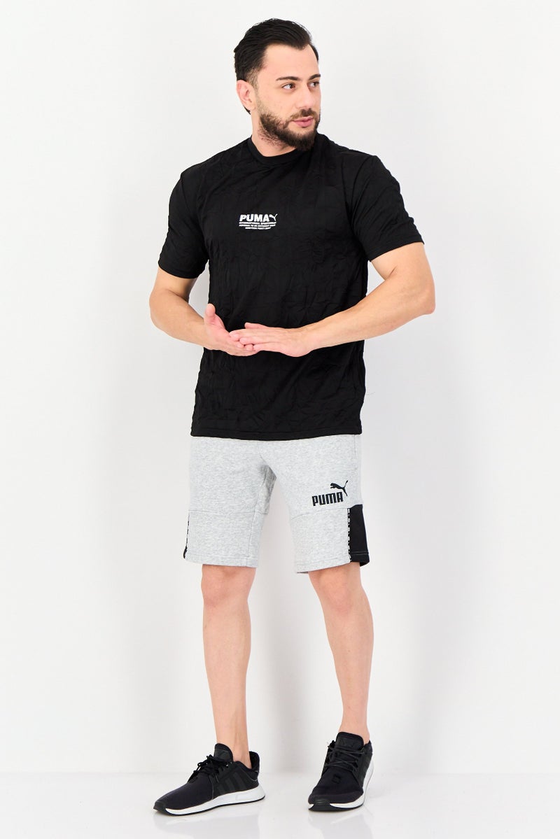 PUMA Men Sportswear Fit Short Sleeve Avenir Crinkle Outdoor T-Shirt, Black - Image 4