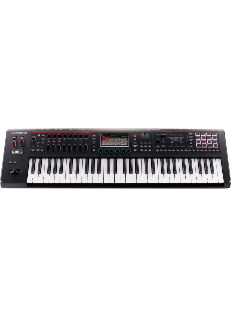 Roland FANTOM-6 61-Key Music Workstation Keyboard – Advanced Synthesizer with ZEN-Core, V-Piano, and SuperNATURAL Technologies  - Image 1